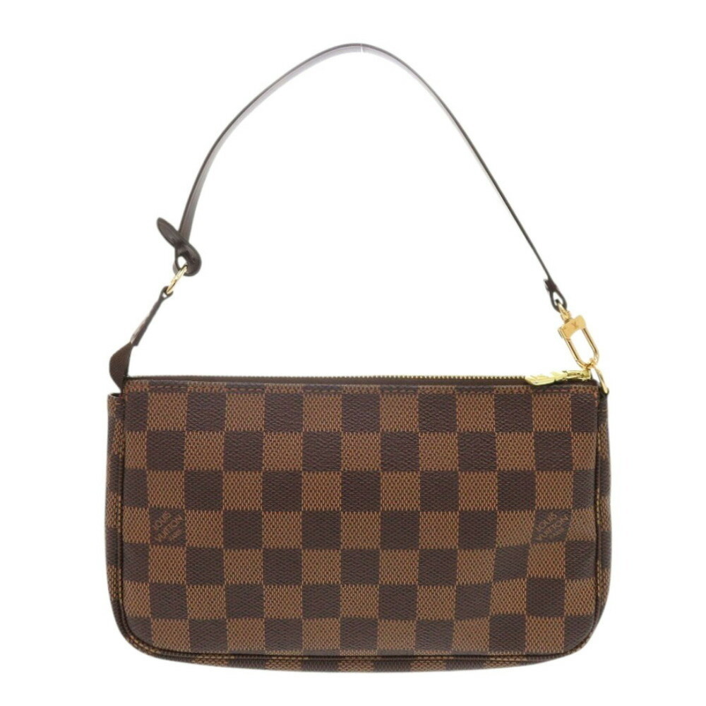 LOUIS VUITTON Authentic Brown Damier Pochette Pouch - Picture 3 of 9